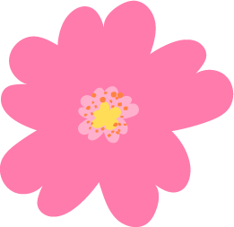 Ilustración flor rosa